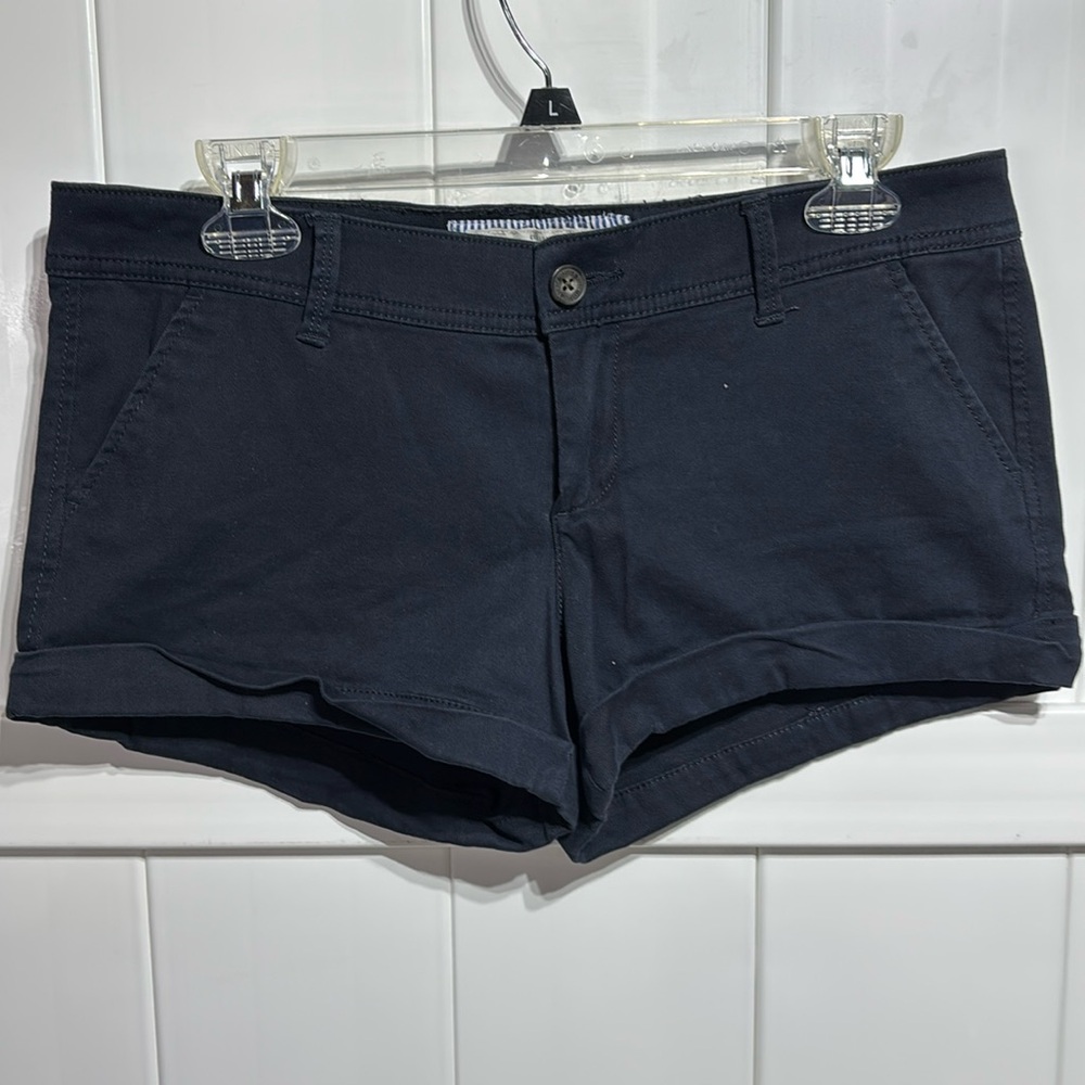 Abercrombie & Fitch navy blue dress shorts
